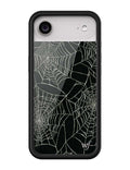 Itsy Bitsy Spider Web Pattern iPhone Case in Black - Image 12