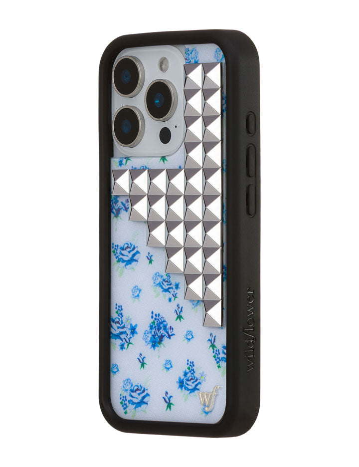 Forget Me Not Floral Stud iPhone Case with Cottage Core Design - Image 16