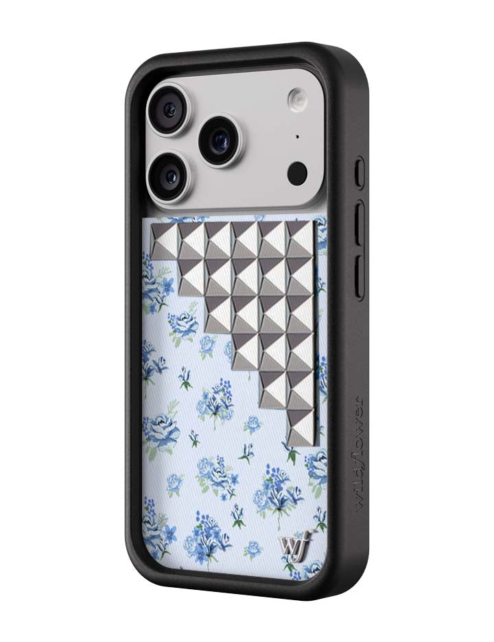 Forget Me Not Floral Stud iPhone Case with Cottage Core Design - Image 5