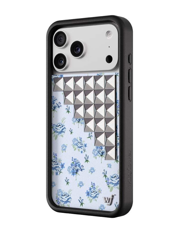 Forget Me Not Floral Stud iPhone Case with Cottage Core Design - Image 2