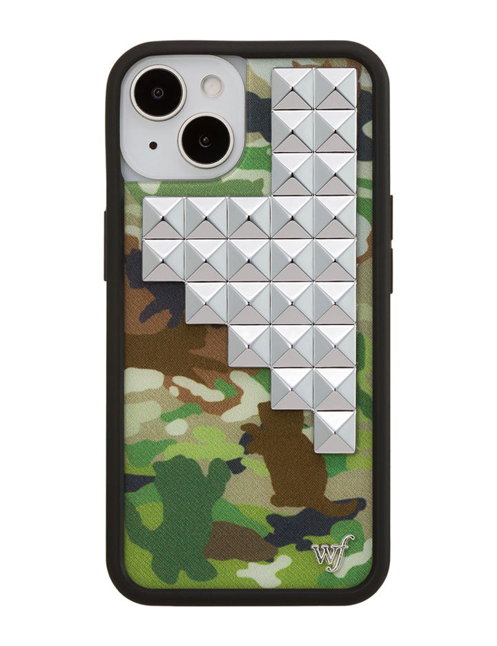 Cat Camo Stud iPhone Case with Protective Rubber Bumper - Image 27