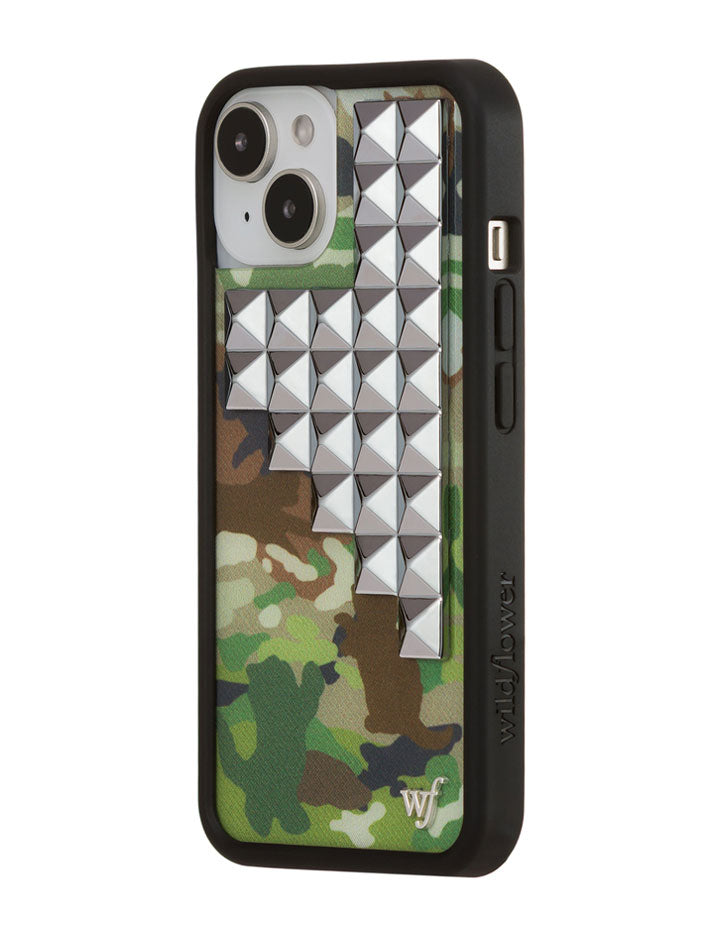 Cat Camo Stud iPhone Case with Protective Rubber Bumper - Image 26