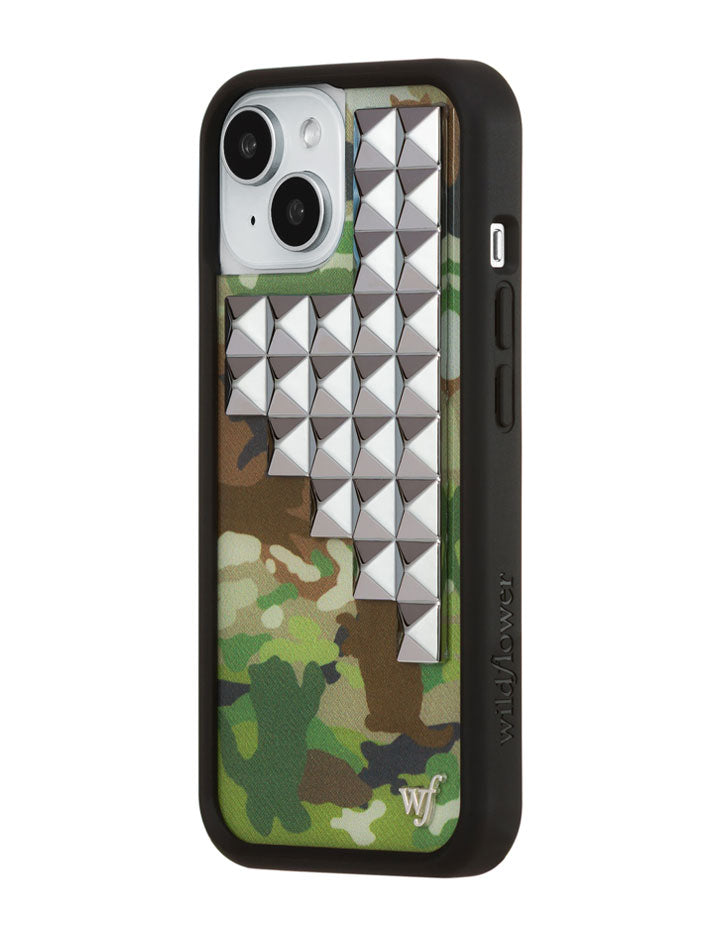 Cat Camo Stud iPhone Case with Protective Rubber Bumper - Image 24