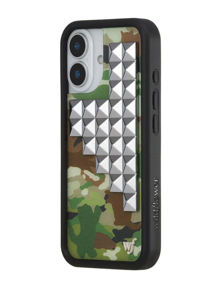 Cat Camo Stud iPhone Case with Protective Rubber Bumper - Image 8