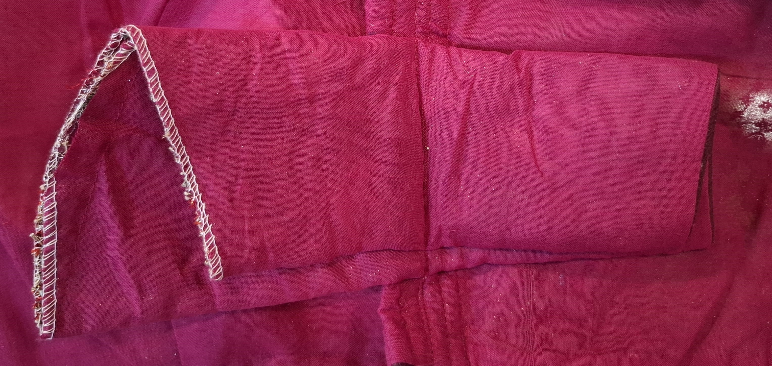 Wine Georgette Readymade Blouse with Multi Color Embroidery