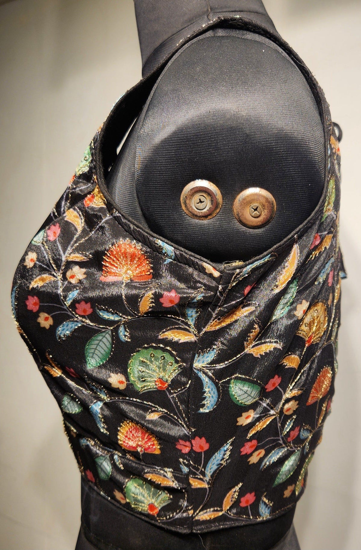 Black Sequins & Zari Embroidered Readymade Blouse