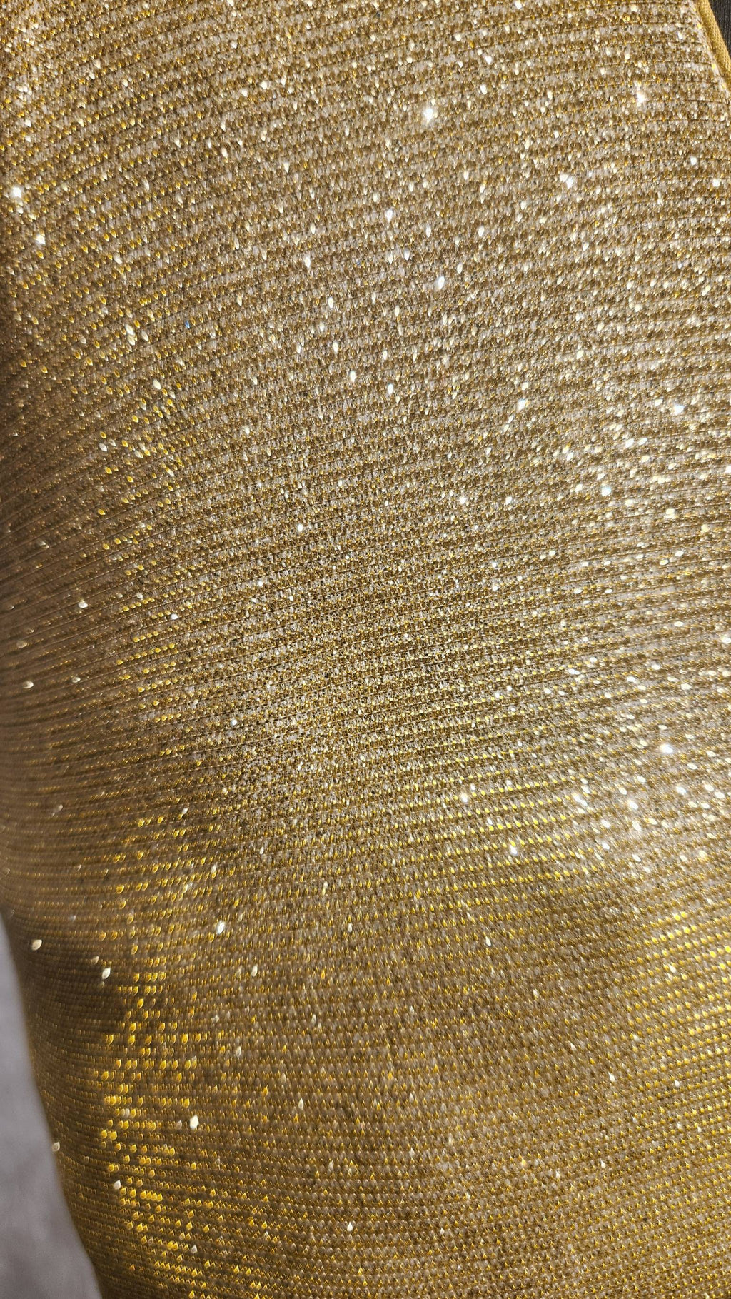 Gold Lustre Dual Tone Glitter Readymade V-Neck Blouse