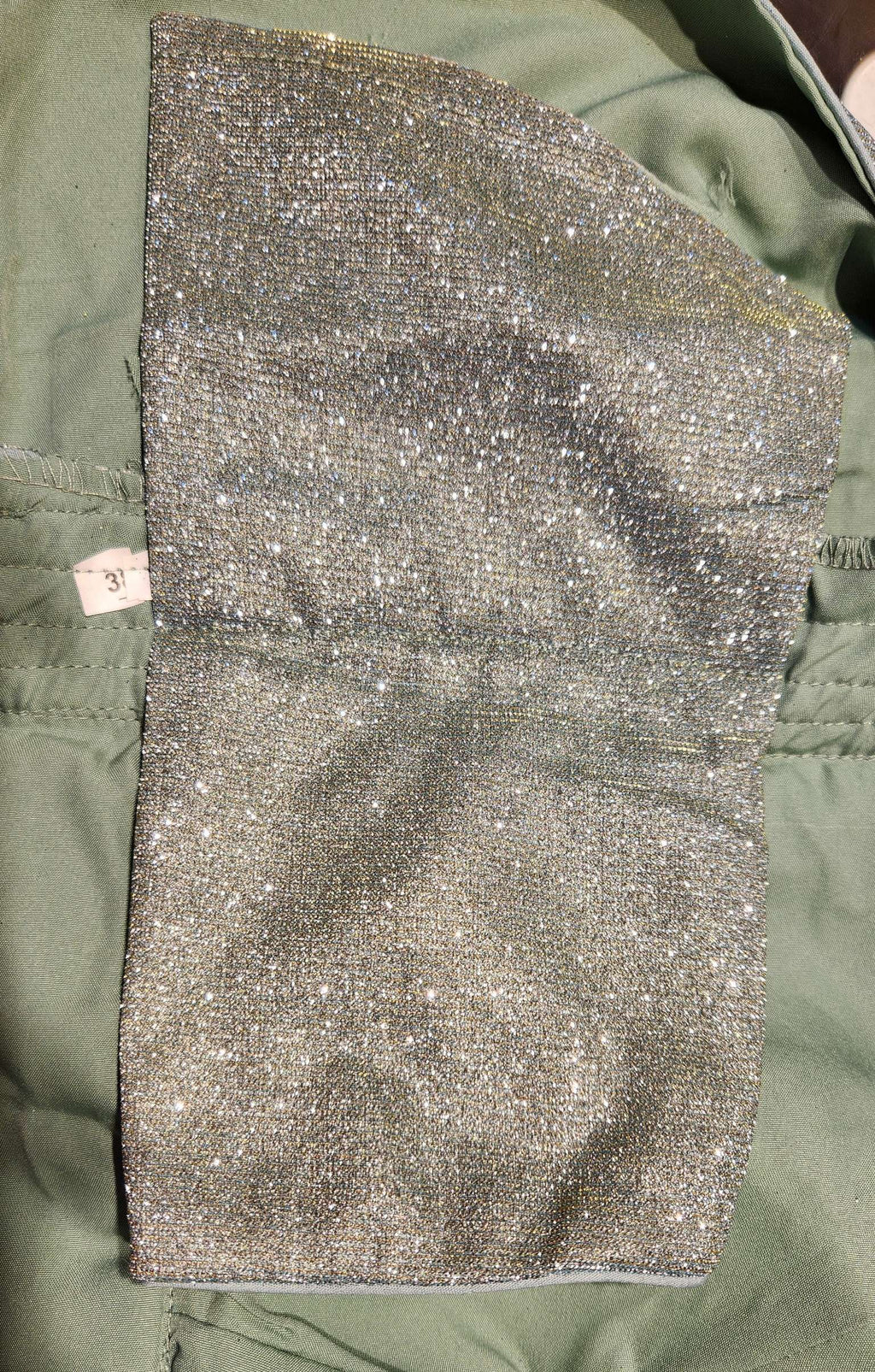 Misty Ocean Shimmer Dual Tone Glitter Readymade Blouse