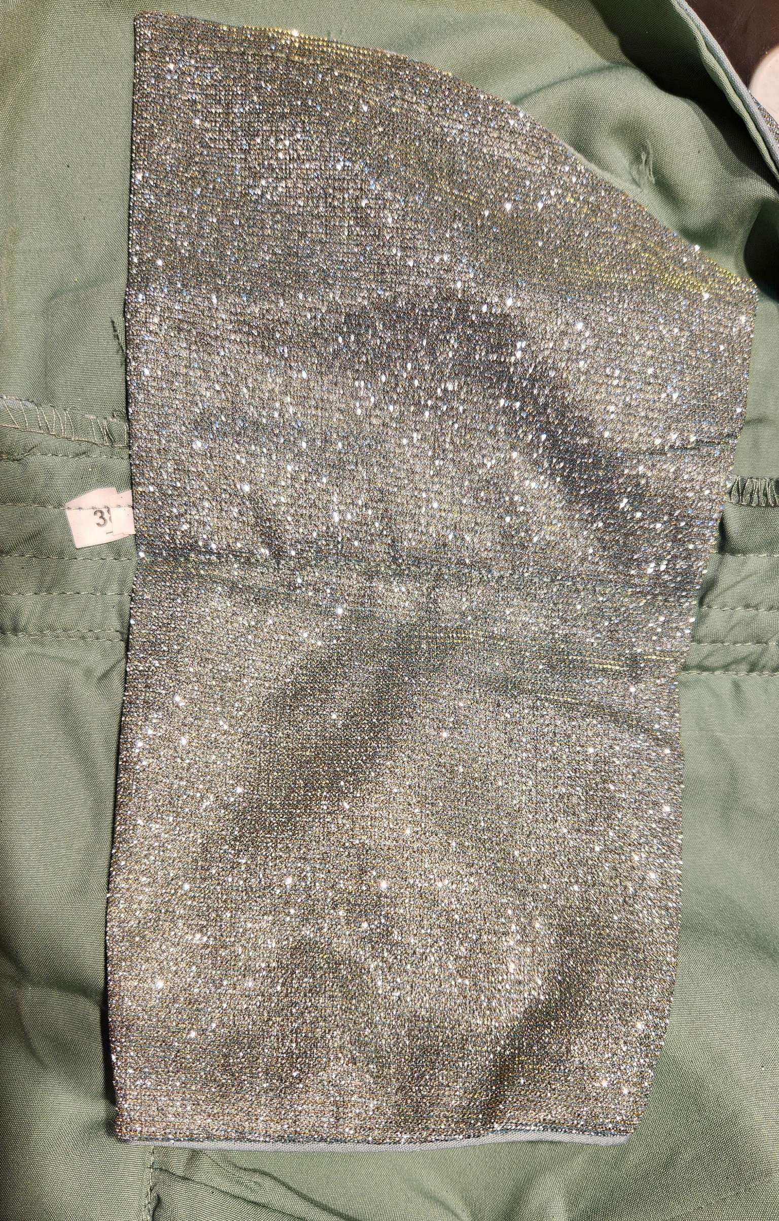 Misty Ocean Shimmer Dual Tone Glitter Readymade Blouse