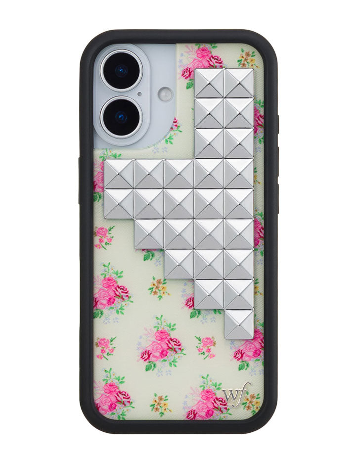 Vintage Floral Stud iPhone Case with Cottage Core Floral Print - Image 7