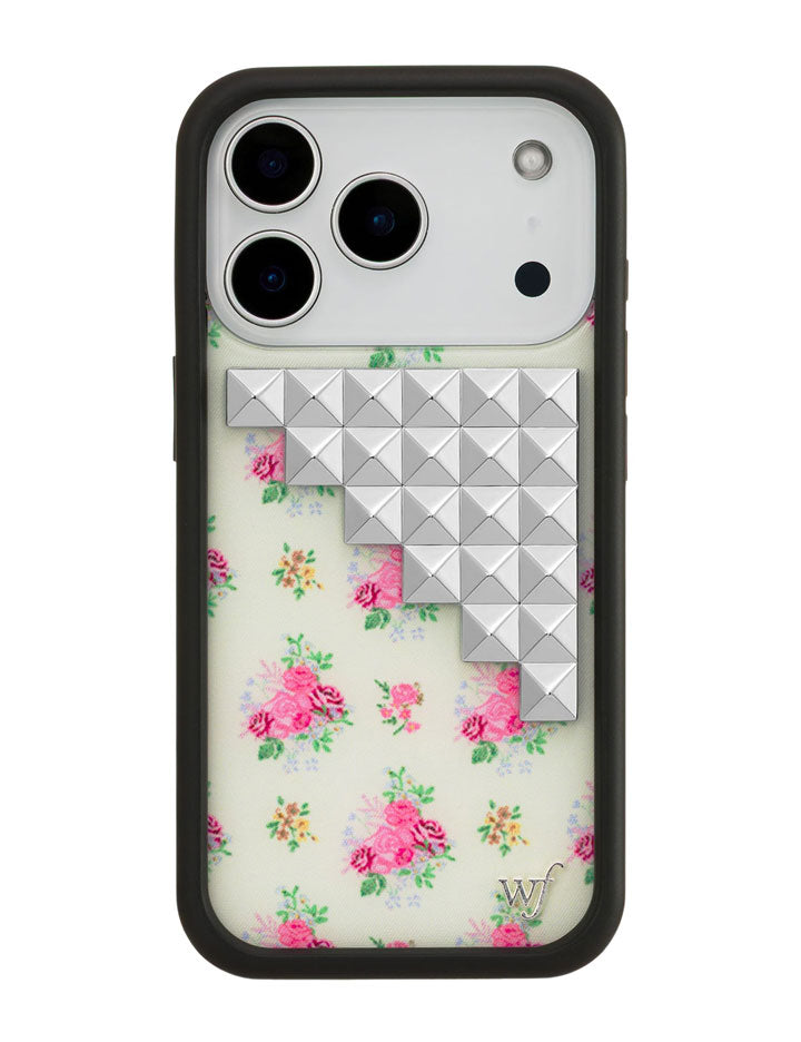 Vintage Floral Stud iPhone Case with Cottage Core Floral Print - Image 4