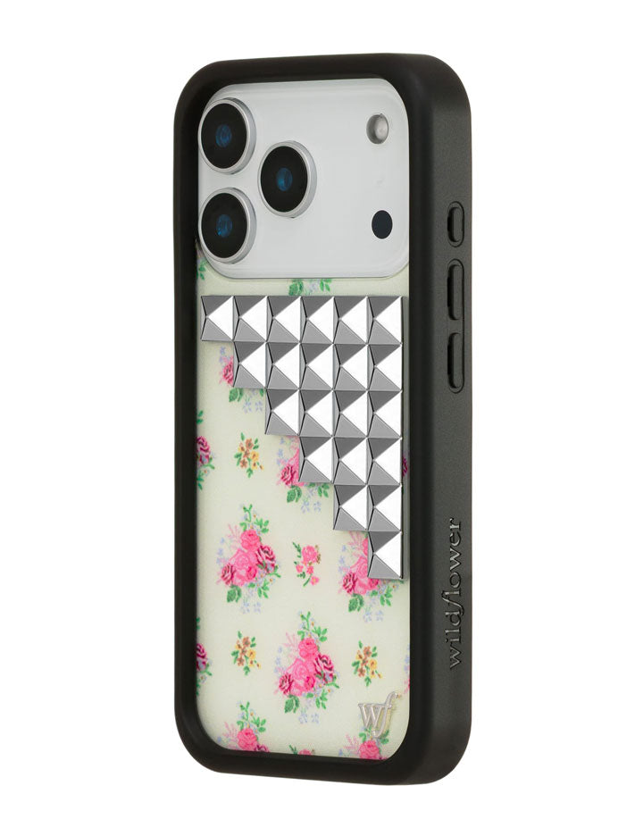 Vintage Floral Stud iPhone Case with Cottage Core Floral Print - Image 5