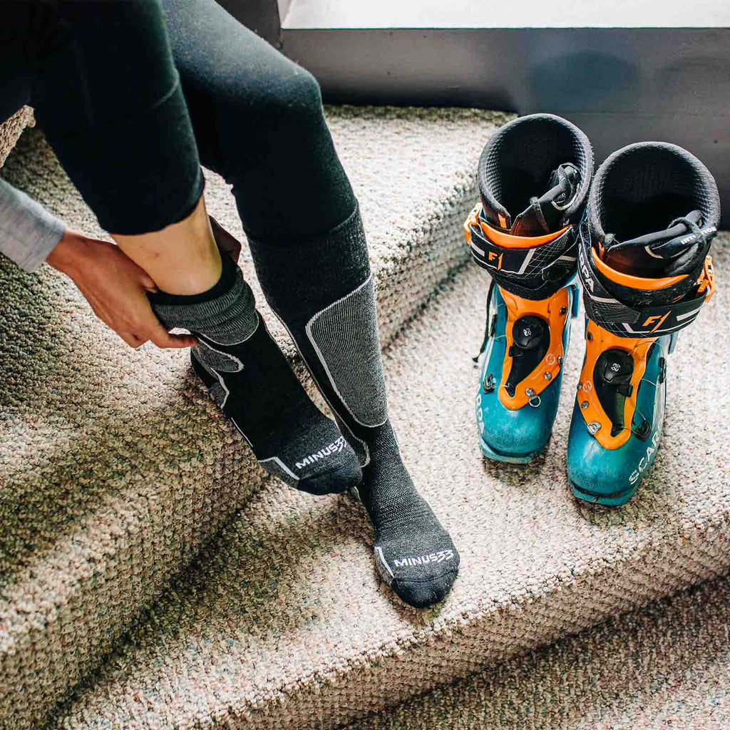 Merino Wool Snowboard Socks - Light Cushion Over The Calf