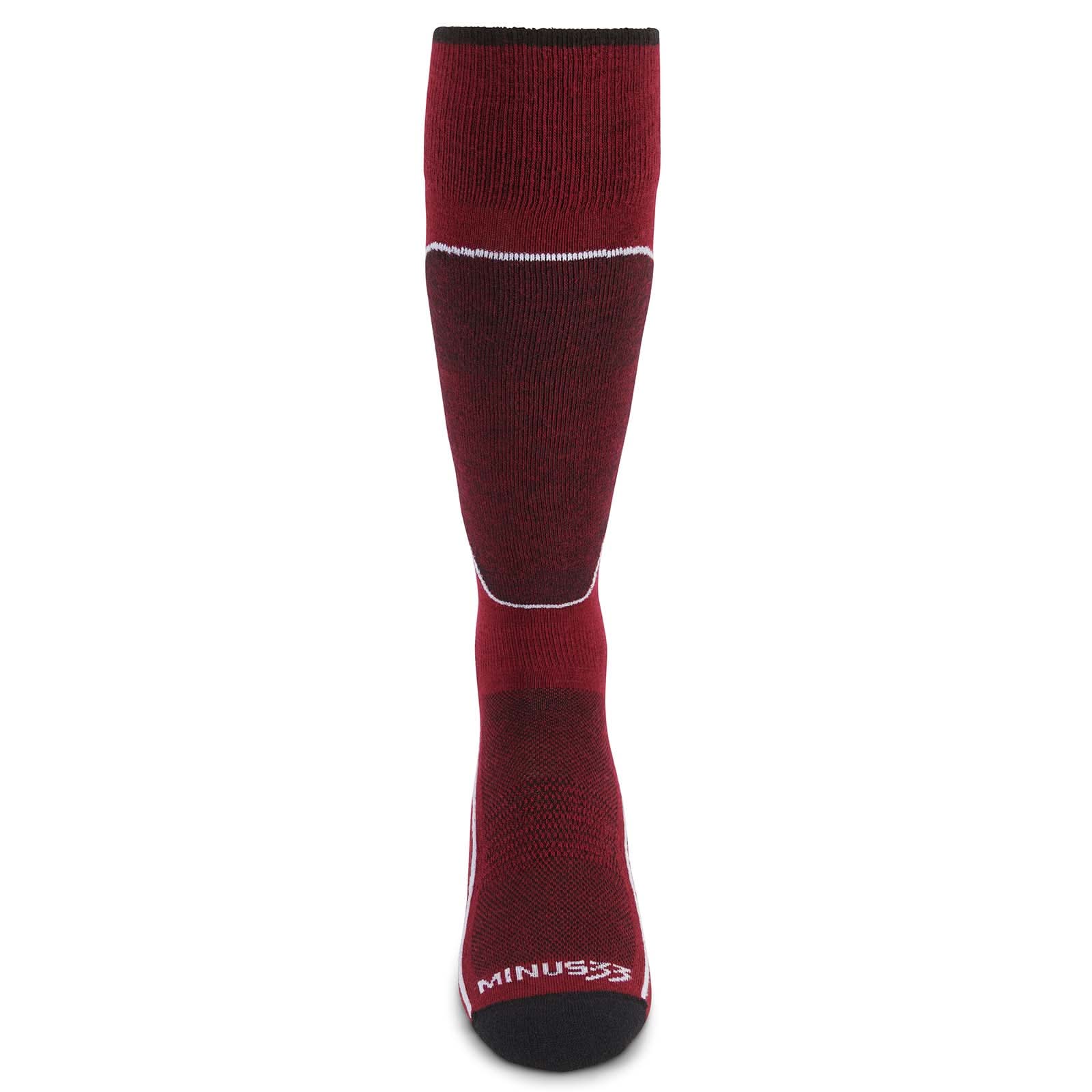 Microweight Merino Wool Over-the-Calf Ski Socks for Unisex