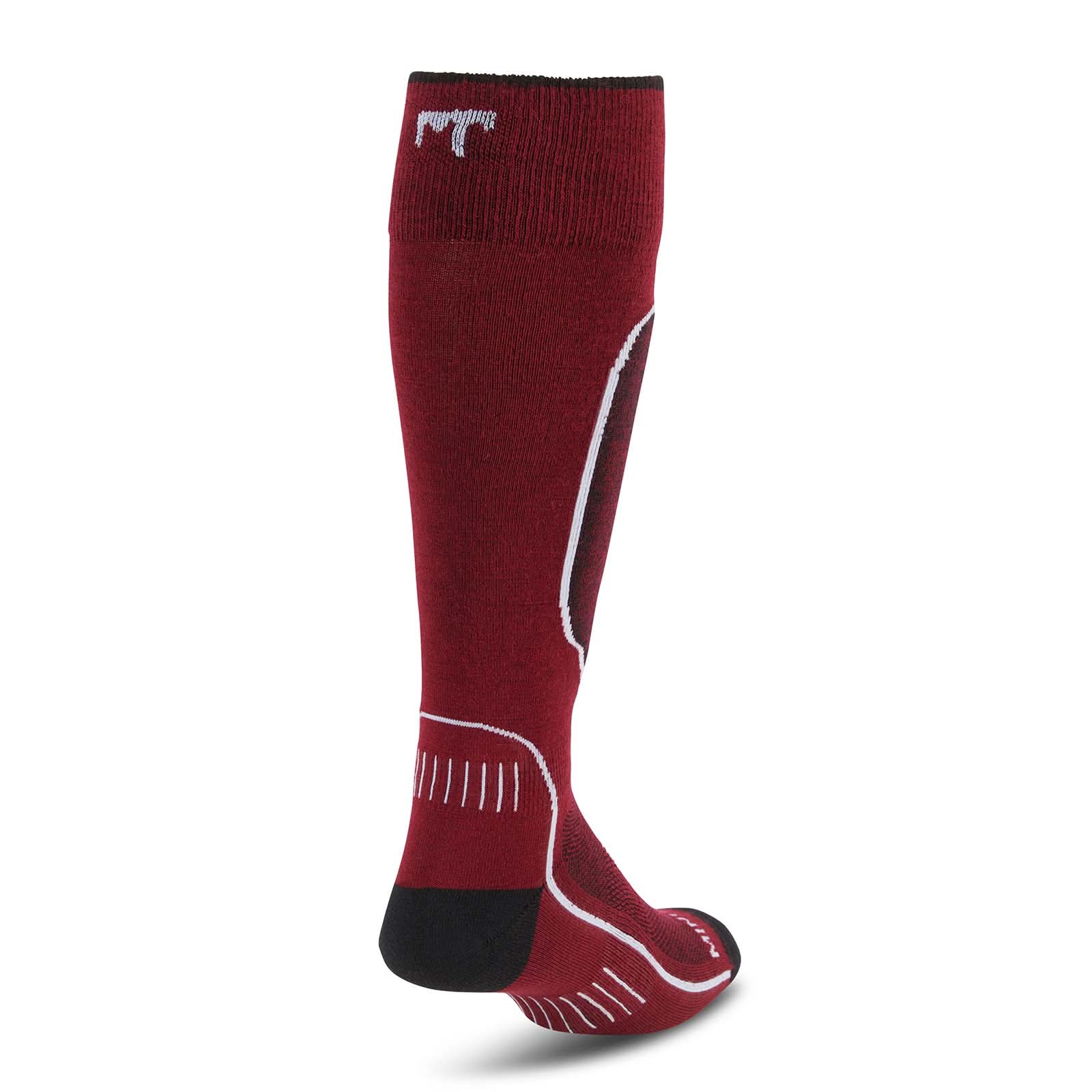 Microweight Merino Wool Over-the-Calf Ski Socks for Unisex