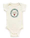 My First Christmas Organic Baby Bodysuit