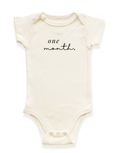 Monthly Milestones Organic Baby Bodysuit
