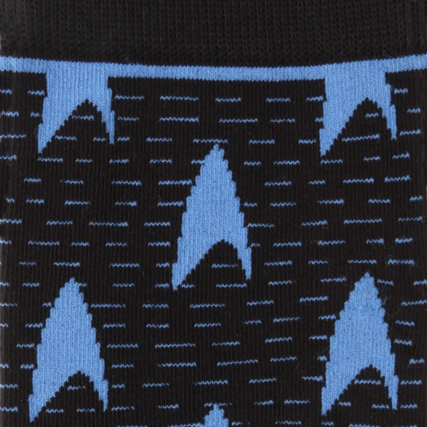 Star Trek Blue Delta Shield Black Crew Socks for Science Division - Image 3
