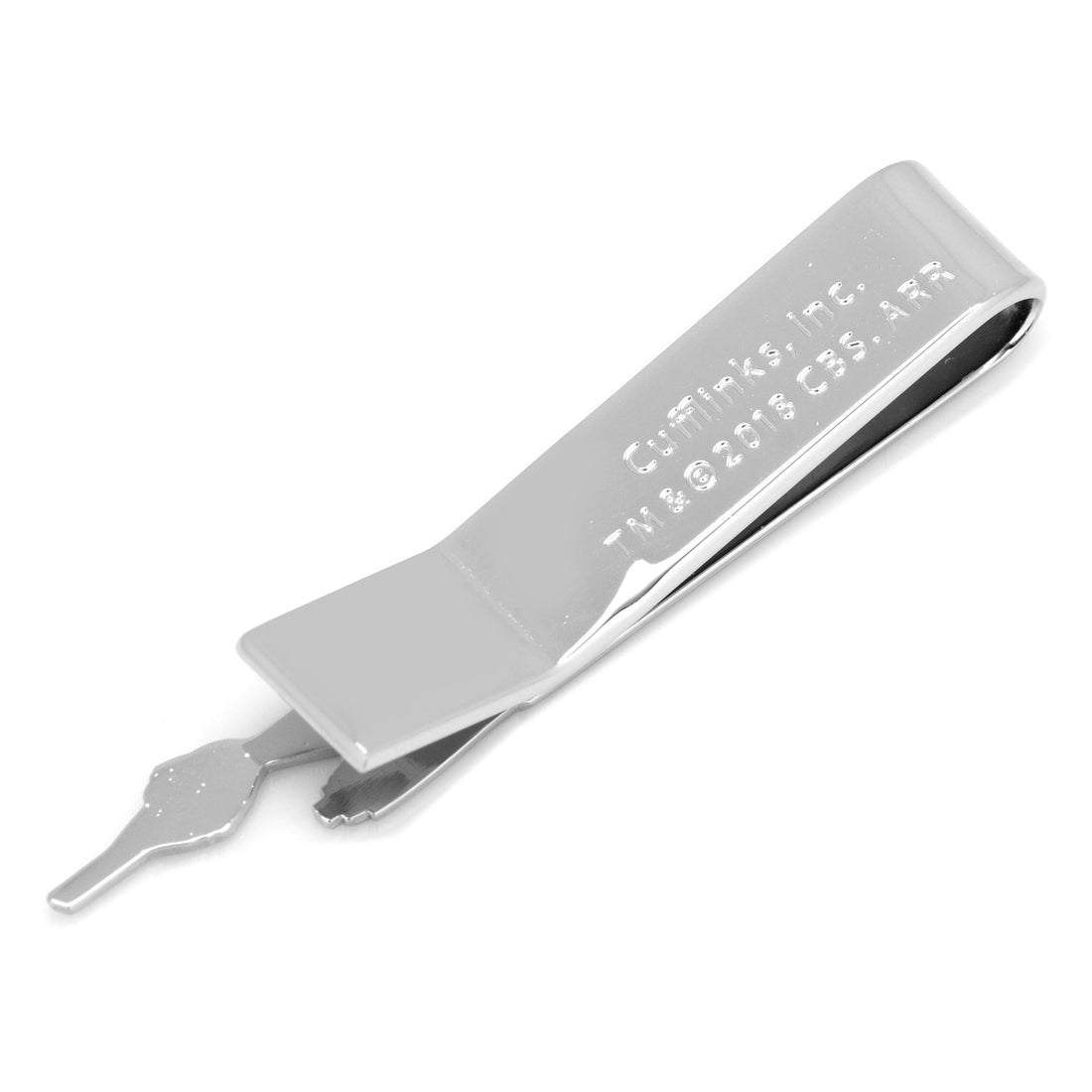 Star Trek USS Enterprise Ship Silver Tone Metal Tie Bar - Image 3