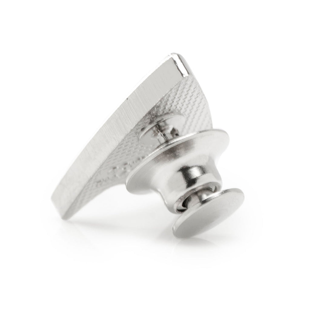 Star Trek Silver Delta Shield Lapel Pin Official Fan Accessory - Image 2