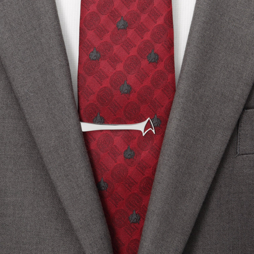 Star Trek Sterling Silver Delta Shield Cutout Tie Bar - Image 2