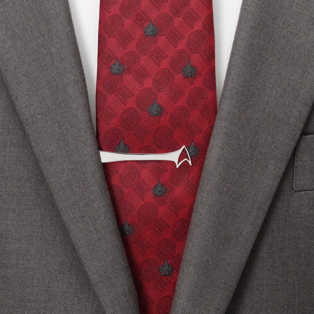 Star Trek Sterling Silver Delta Shield Cutout Tie Bar - Image 2