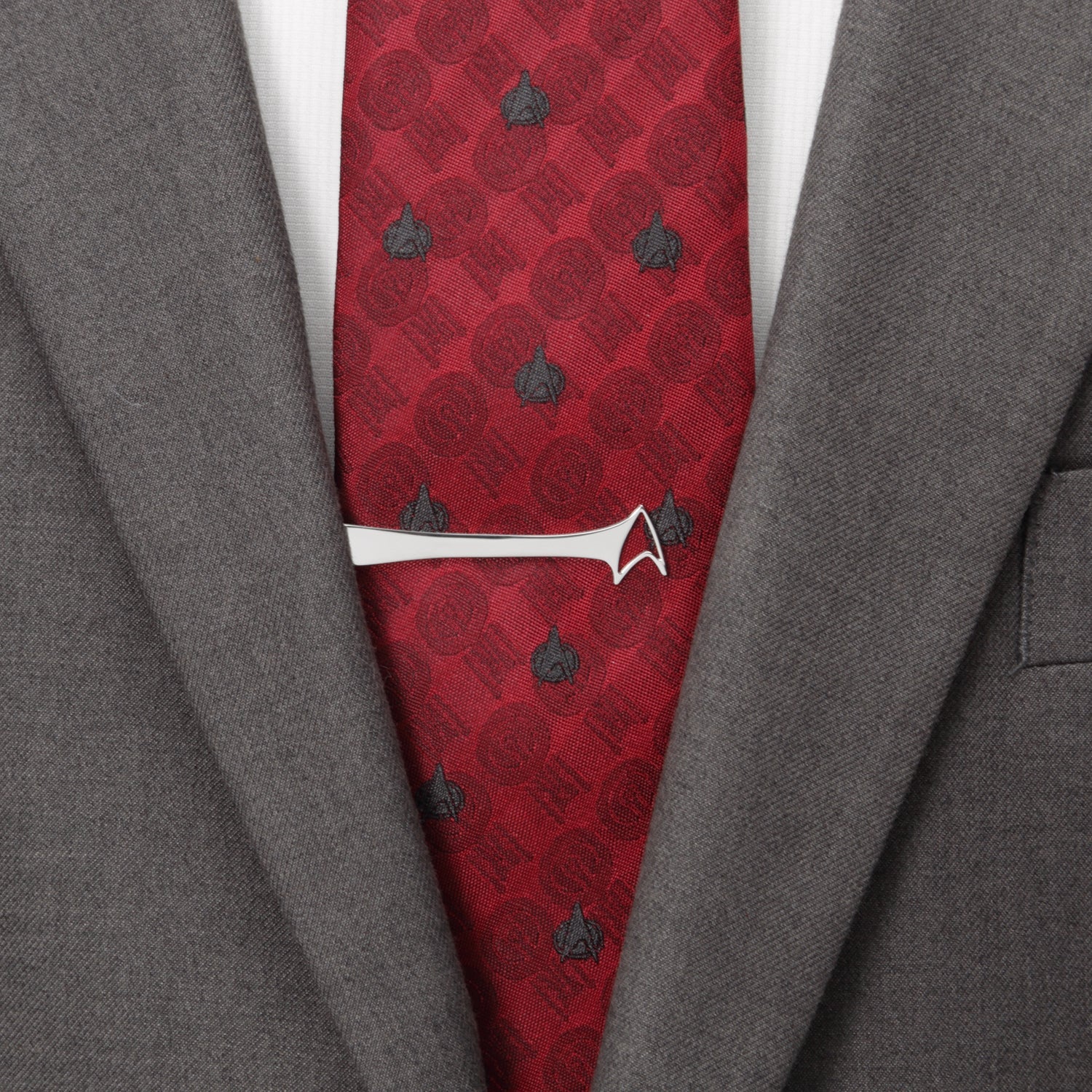 Star Trek Sterling Silver Delta Shield Cutout Tie Bar - Image 2