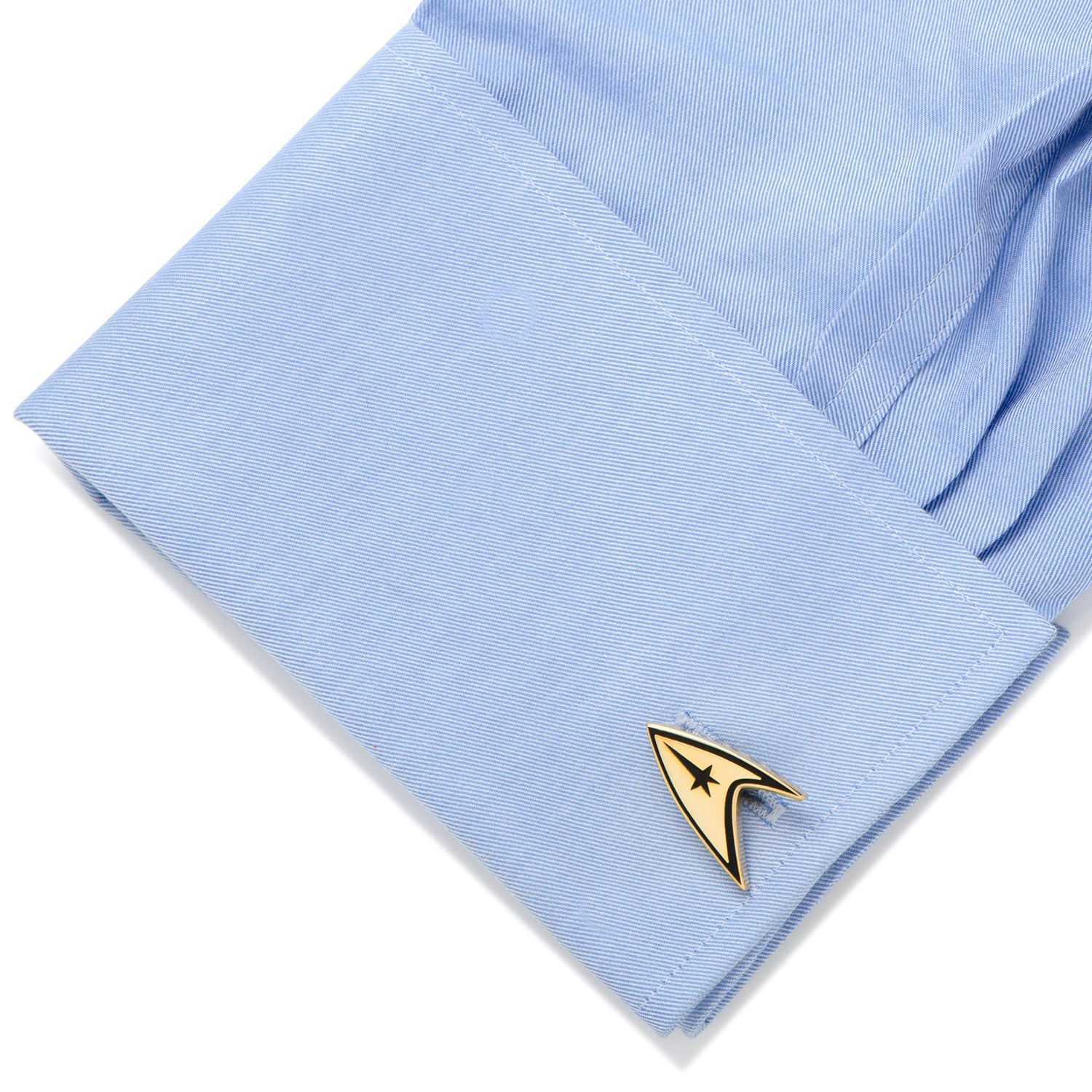 Star Trek Delta Shield Gold Plated Cufflinks - Image 3