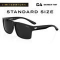 Extra Dark Polarized Sunglasses with Glossy Frame Finish
