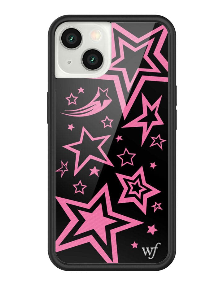 Super Star iPhone Case with Pink Star Pattern and Black Bumper - Image 21