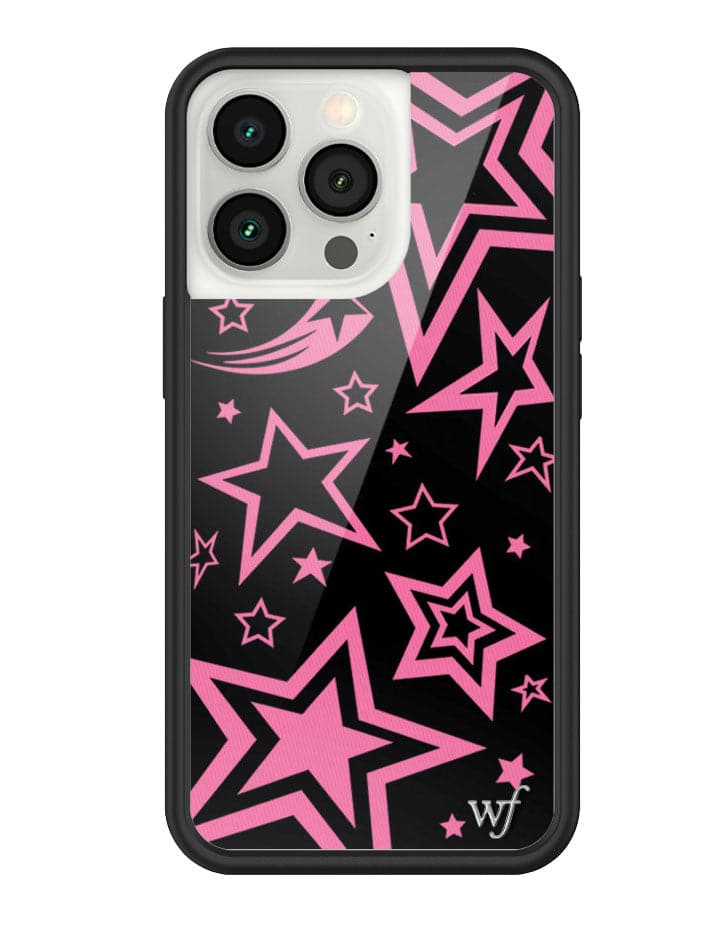 Super Star iPhone Case with Pink Star Pattern and Black Bumper - Image 19