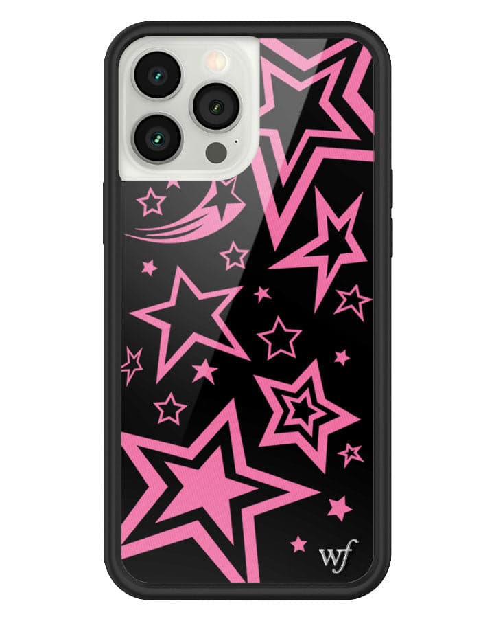 Super Star iPhone Case with Pink Star Pattern and Black Bumper - Image 17