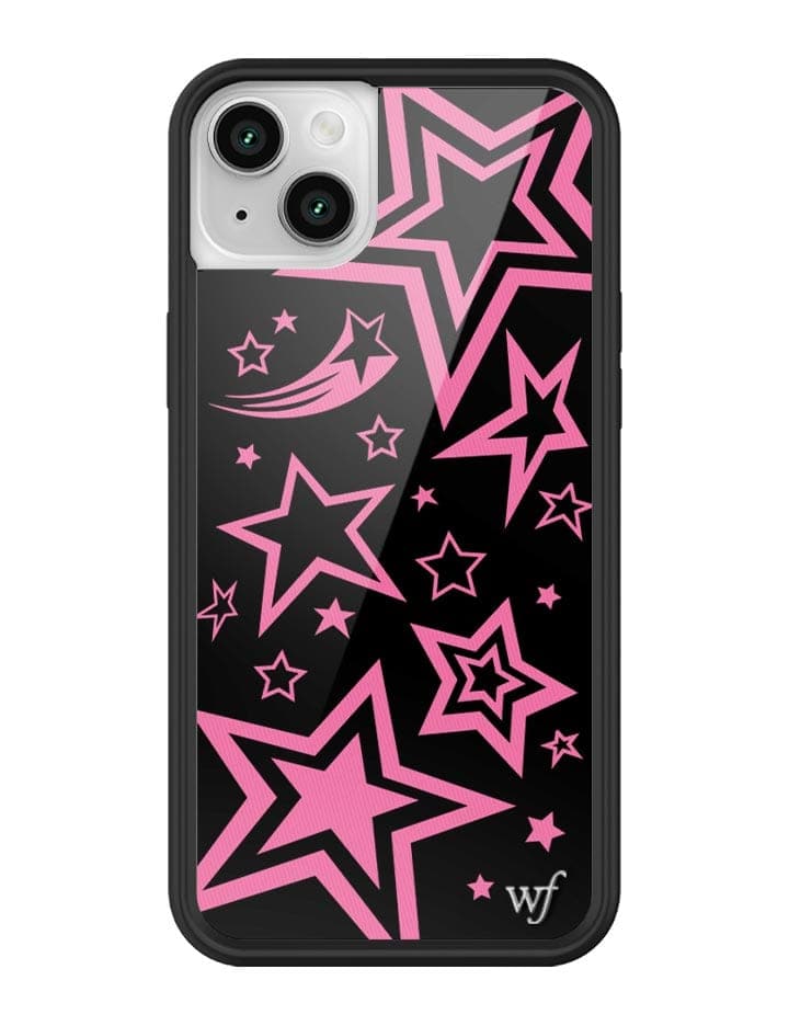 Super Star iPhone Case with Pink Star Pattern and Black Bumper - Image 15