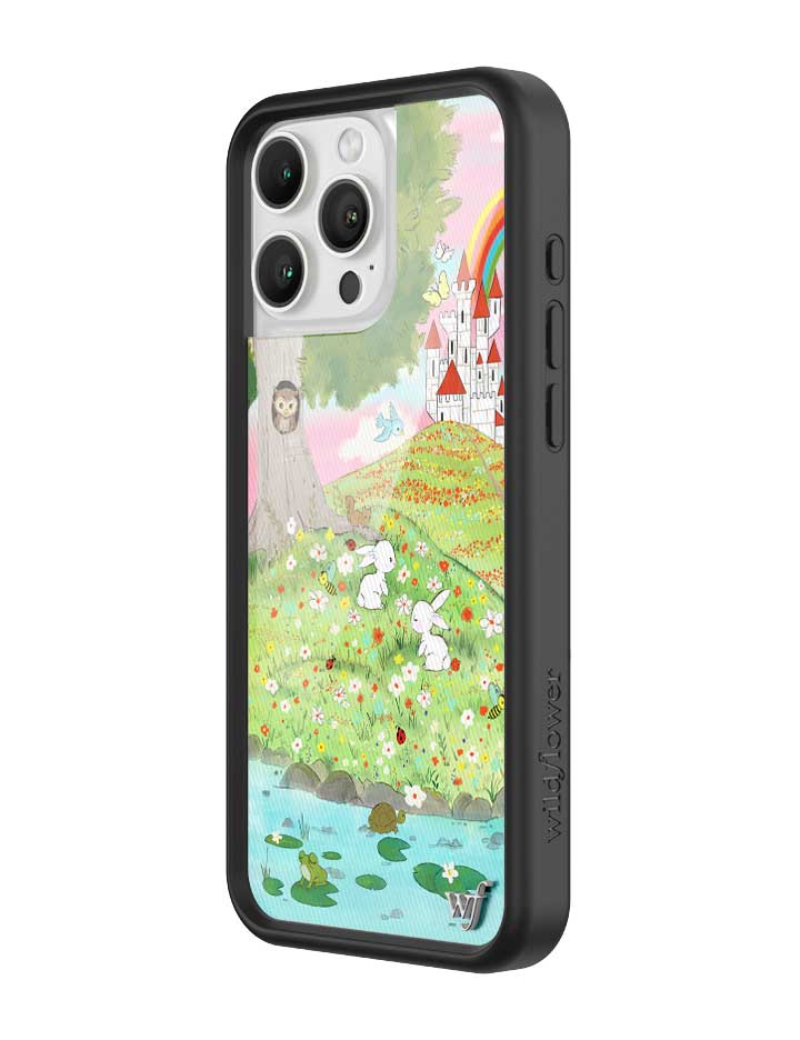 Fairytale iPhone Case with Storybook Art and Black Bumper - Image 2