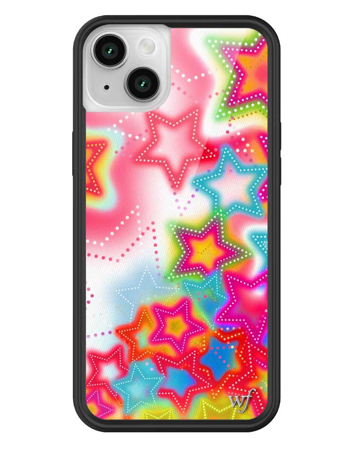 Stardust iPhone Case with Bright Neon Stars and Protective Bumper - Image 19