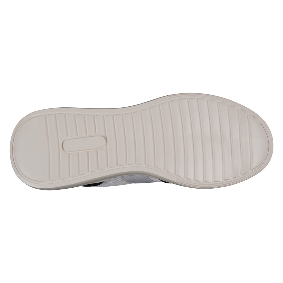 Women's Stefani White and Black Wedge Platform Sneakers - Image 5