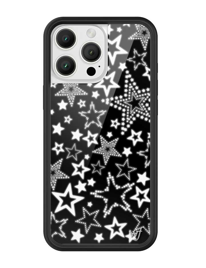 Star Girl iPhone Case in Black with White Star Print - Image 10