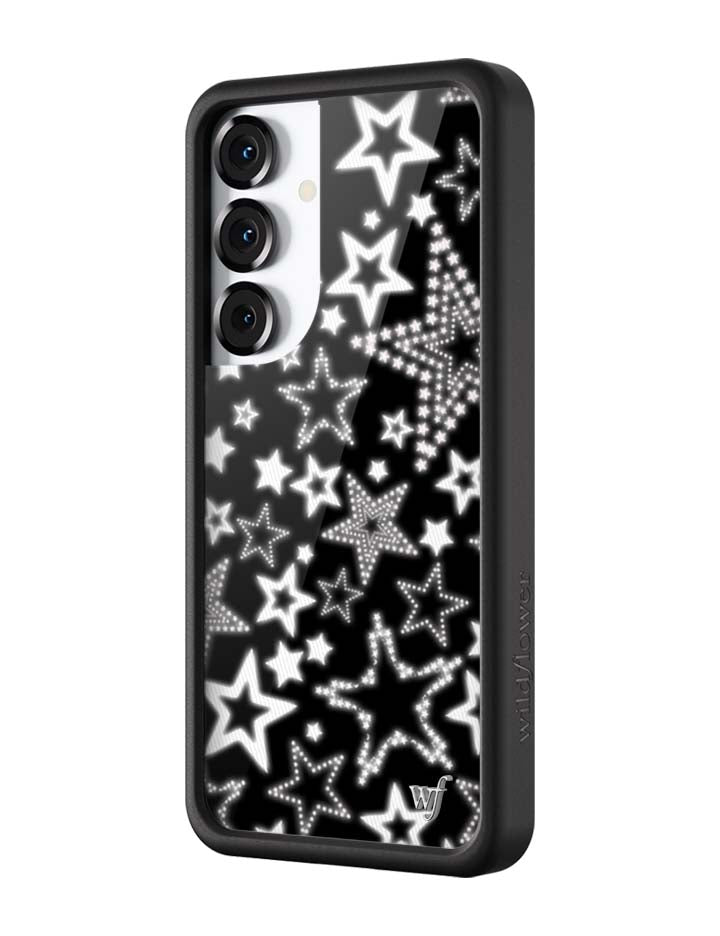 Star Girl Black and White Samsung Galaxy Protective Phone Case - Image 8