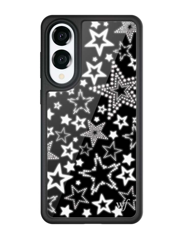 Star Girl Black and White Samsung Galaxy Protective Phone Case - Image 3