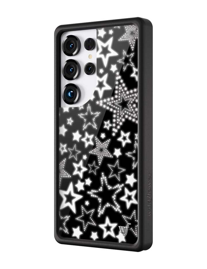 Star Girl Black and White Samsung Galaxy Protective Phone Case - Image 2