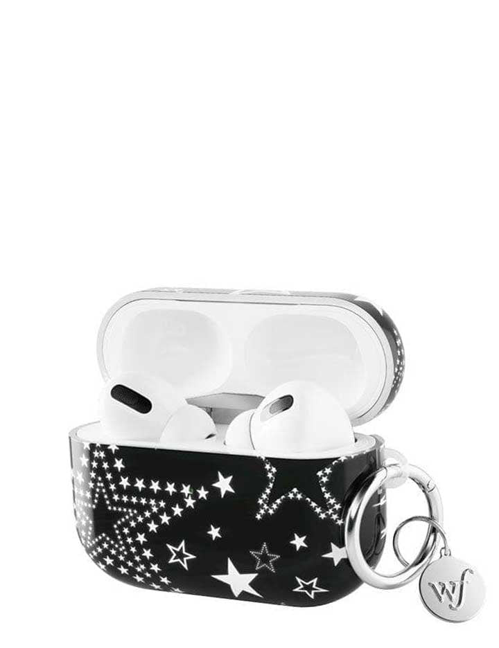 Star Girl AirPods Case in Black with Star Pattern Protection
