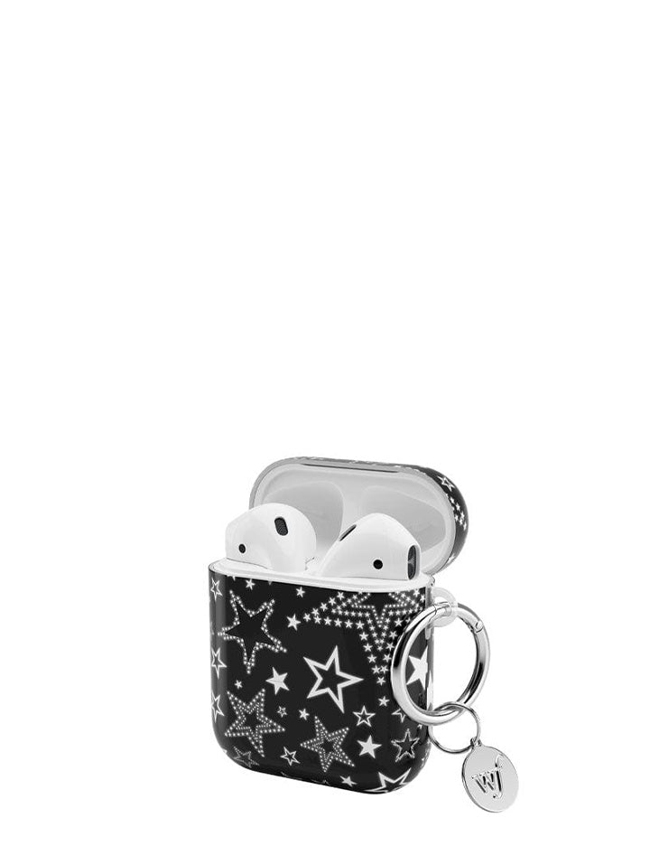 Star Girl AirPods Case in Black with Star Pattern Protection