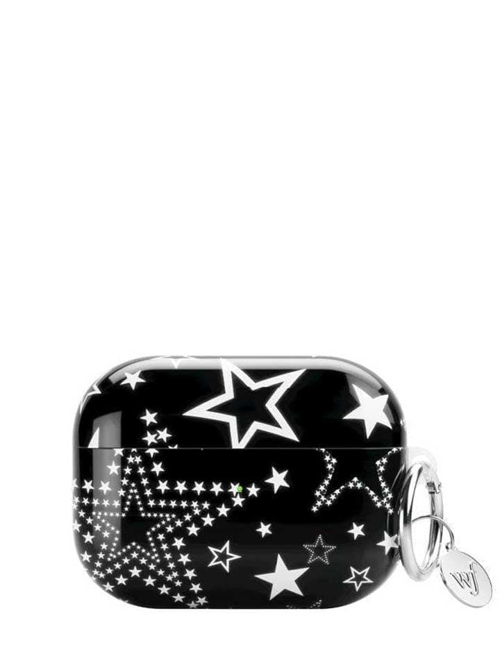 Star Girl AirPods Case in Black with Star Pattern Protection