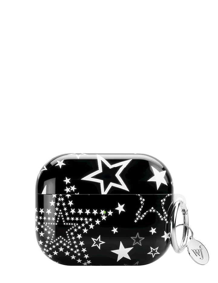 Star Girl AirPods Case in Black with Star Pattern Protection