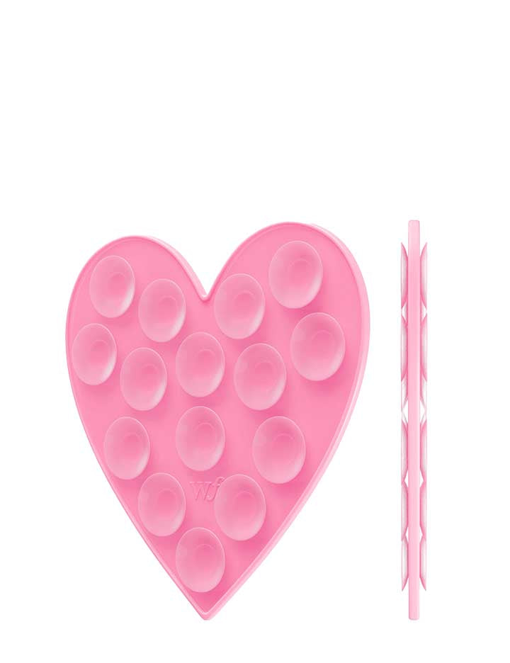 Heart Stickeez Hands-Free Phone Suction Mount White