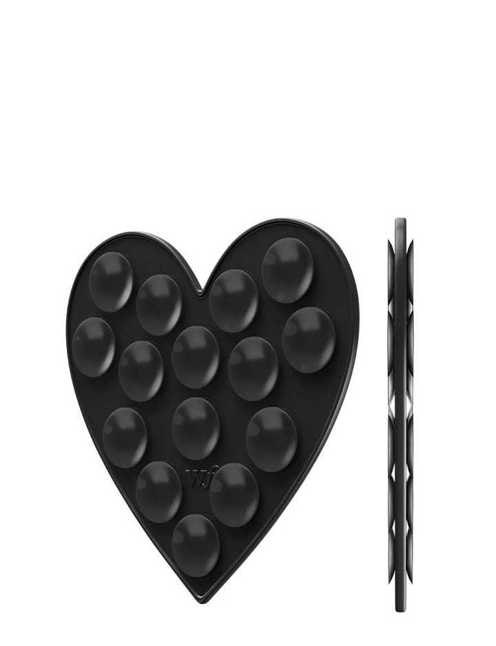 Heart Stickeez Hands-Free Phone Suction Mount White