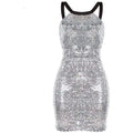 Sexy Backless Dress with Halter Neck for Parties