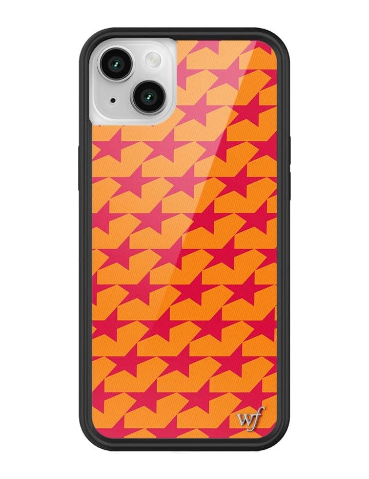 Starry Not Sorry iPhone Case with Red Stars and Orange Background - Image 13