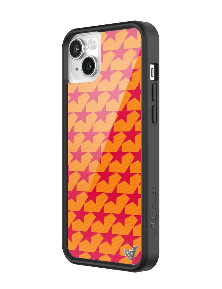 Starry Not Sorry iPhone Case with Red Stars and Orange Background - Image 14