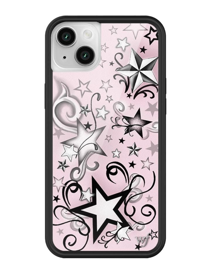 Star Tattoo iPhone Case in Pink and Black Goth Design - Image 21